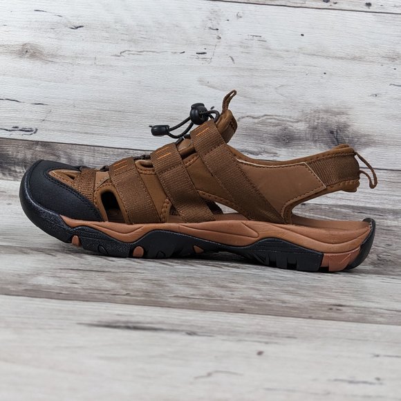 Atika*‎ Men\'s Rocky Ventilated PU Lace Up Back Strap Outdoor Sandal Size~ US 11